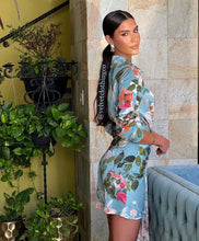 Load image into Gallery viewer, Fauna Floral  Blue Dress

