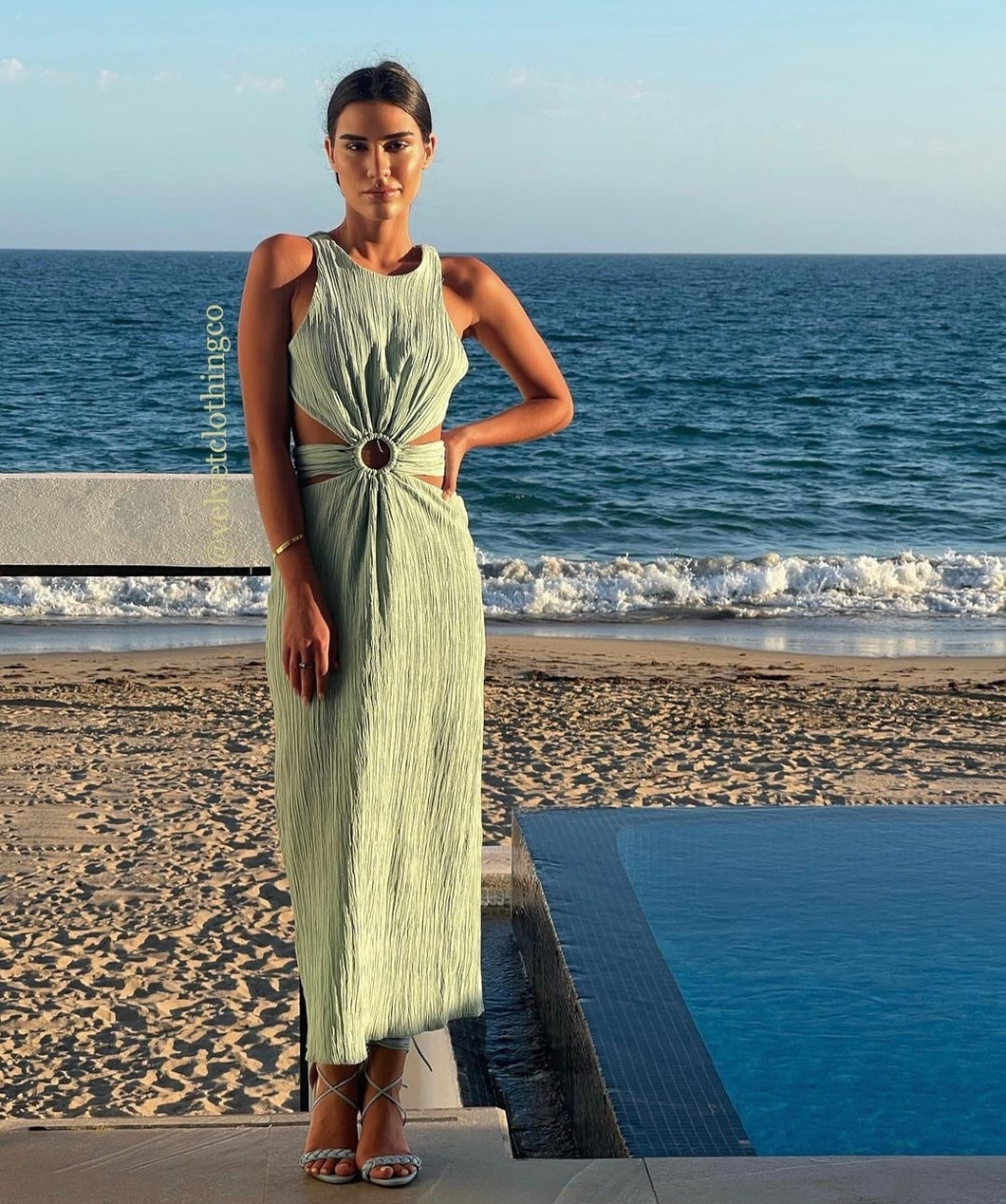 Cordova Sage Midi Dress