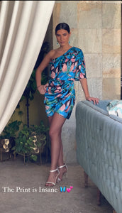 Palma  Floral Silk Dress