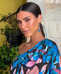 Palma  Floral Silk Dress