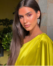 Load image into Gallery viewer, Palma Neon Silk Dress
