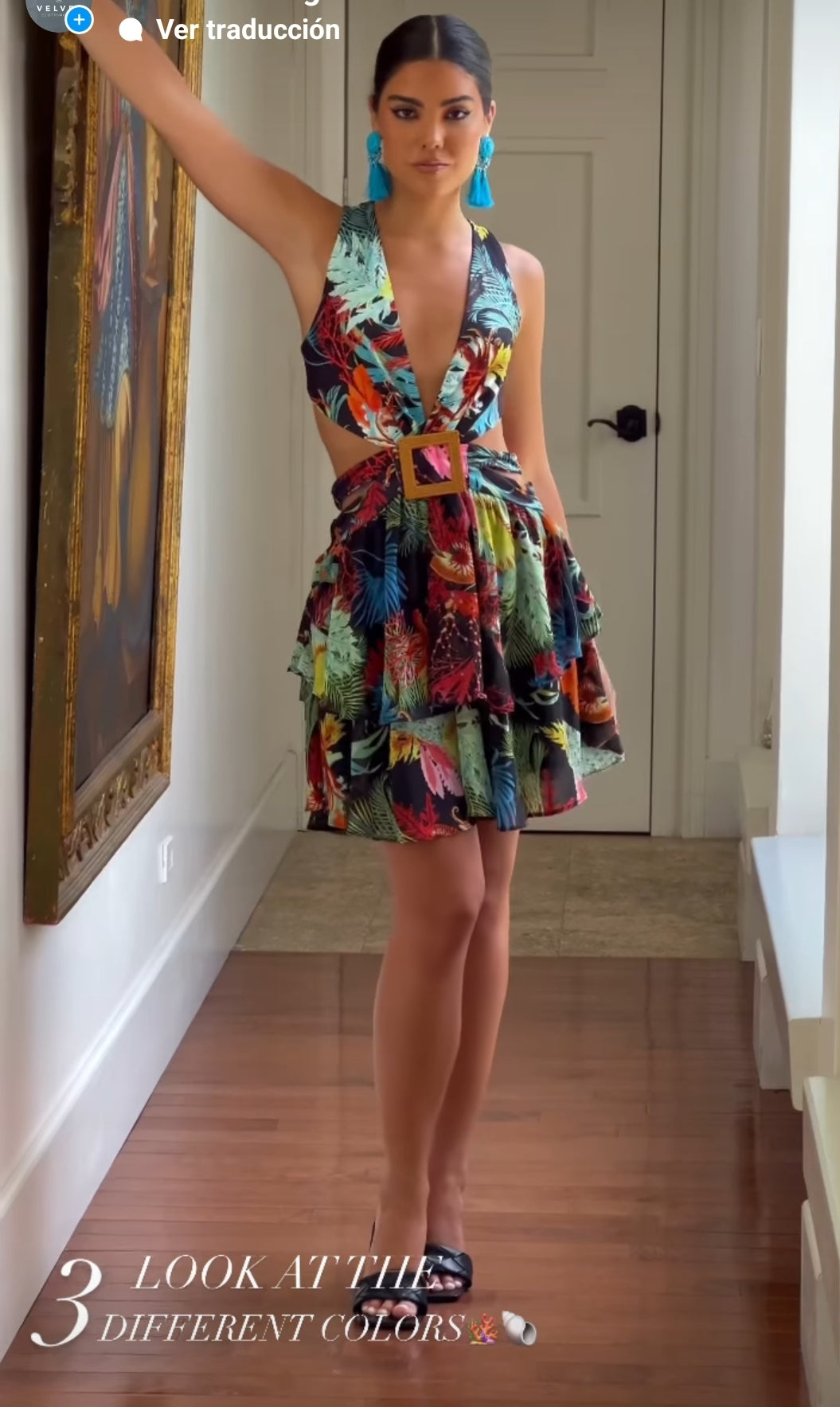 Sea Paradise Black Dress
