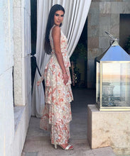 Load image into Gallery viewer, Tenerife Orange &amp; Cream Dress
