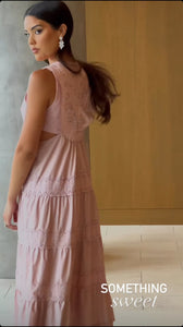 Canaria Dusty Pink Midi Dress