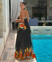Load image into Gallery viewer, Be The Spotlight Black Sunflower Dress
