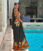 Load image into Gallery viewer, Be The Spotlight Black Sunflower Dress
