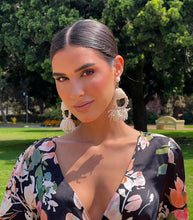 Load image into Gallery viewer, Bombshell Floral Black  Dress
