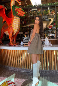 Susan Olive Mini Dress