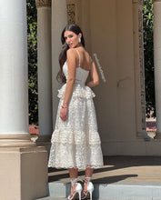 Load image into Gallery viewer, Gwyllion Ivory Midi  Dress
