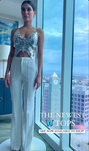 Butterfly Silver Top