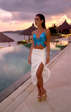 Load image into Gallery viewer, Infinity White Satin Skirt
