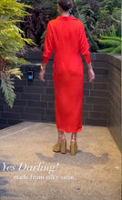 Load image into Gallery viewer, Ingrid Red Midi Dress
