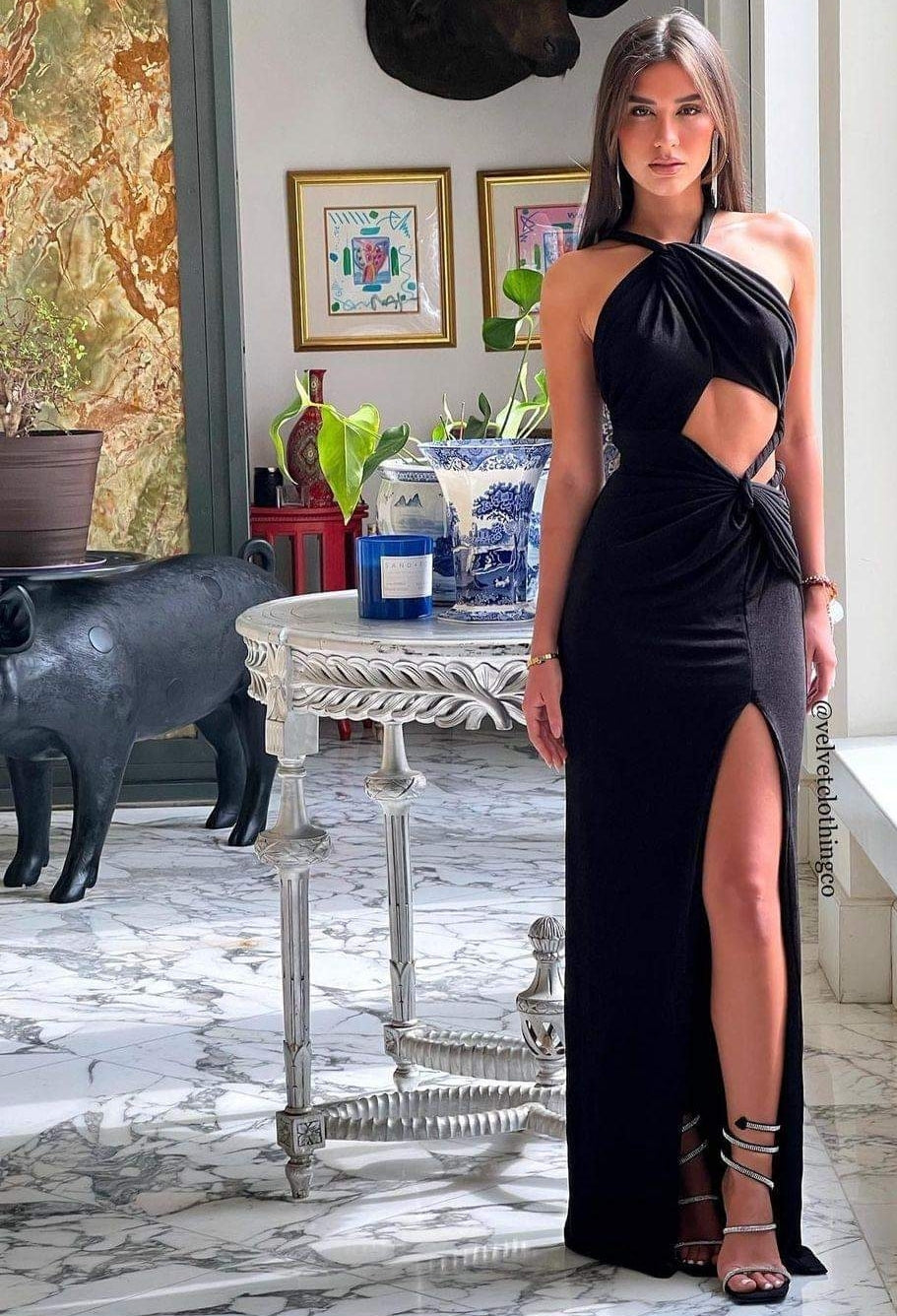 Amour Black Dress