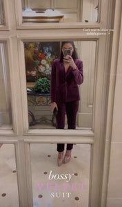 Bossy Velvet Suit