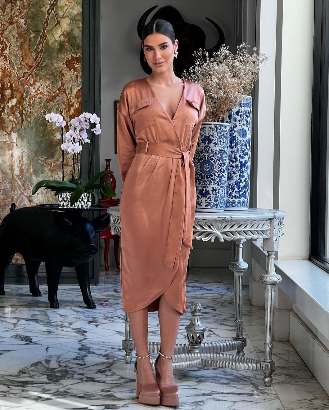 Maina Bronze Dress