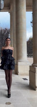 Load image into Gallery viewer, Jessie Fluffy Black Dress
