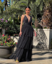 Load image into Gallery viewer, Black Puff Dress
