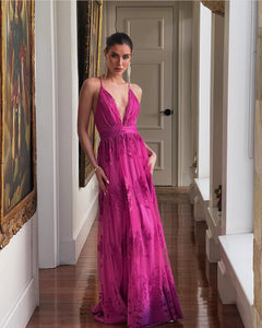 Rosella Magenta Dress