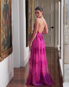 Rosella Magenta Dress