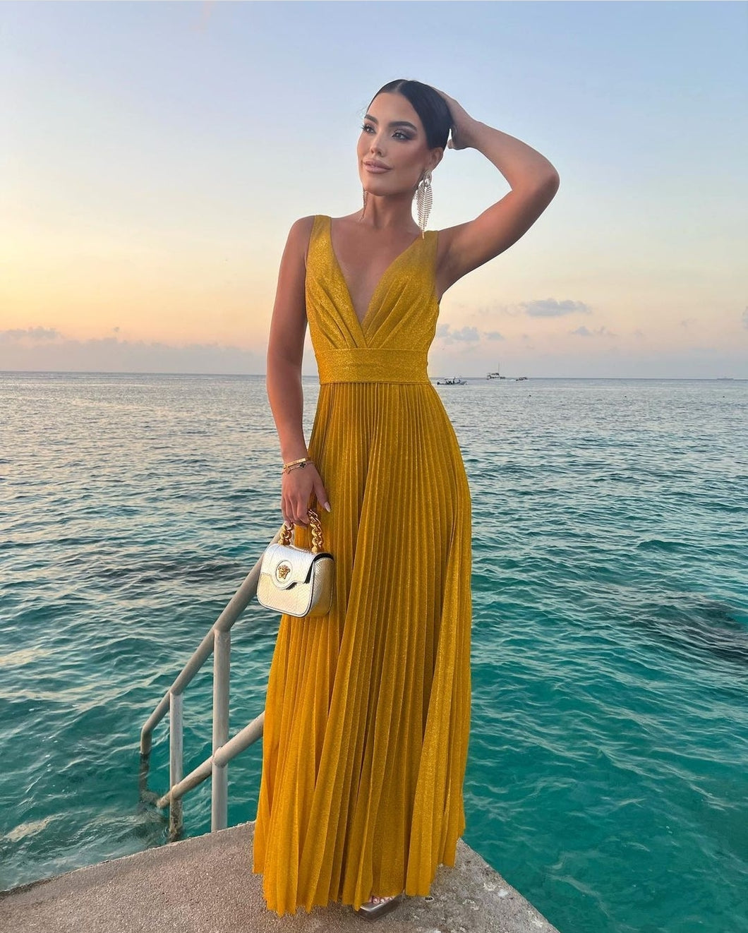 Vittoria Mustard Dress