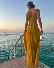 Load image into Gallery viewer, Vittoria Mustard Dress
