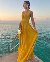 Load image into Gallery viewer, Vittoria Mustard Dress
