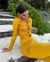 Load image into Gallery viewer, Valentina Golden Mustard Dress

