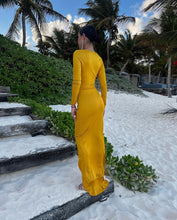 Load image into Gallery viewer, Valentina Golden Mustard Dress
