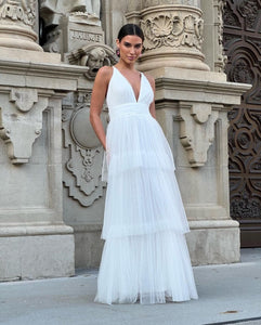 White Puff Dress