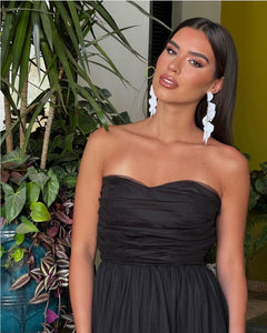 Hadley Black Fluffy Dress