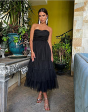 Load image into Gallery viewer, Hadley Black Fluffy Dress
