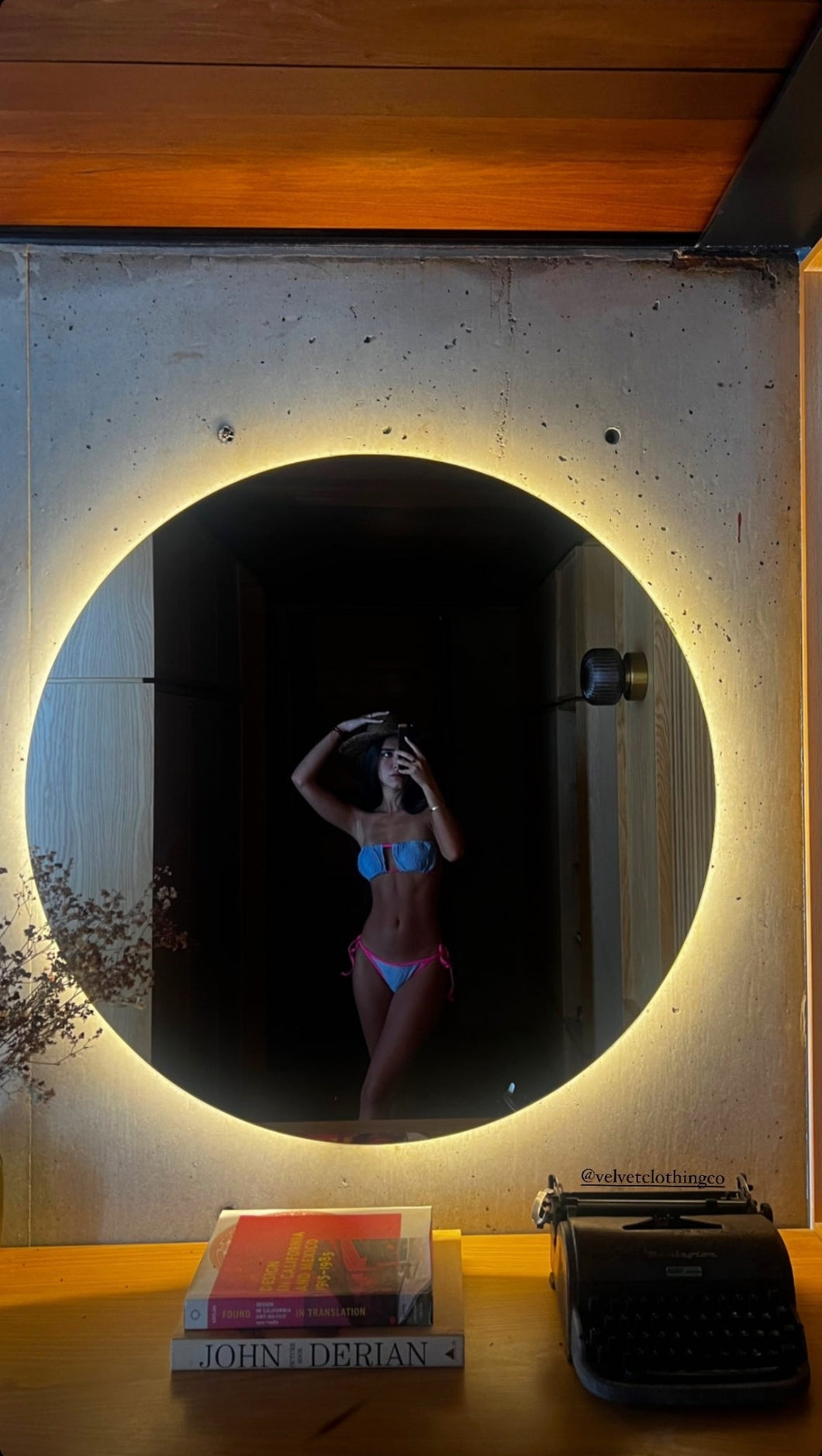 Denim Neon Pink Bikini
