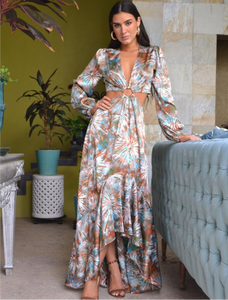 Louisiana Terracota Print Dress