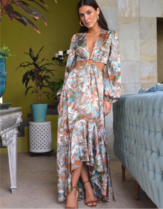 Louisiana Terracota Print Dress