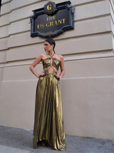 Load image into Gallery viewer, Be The Spotlight Golden Dress
